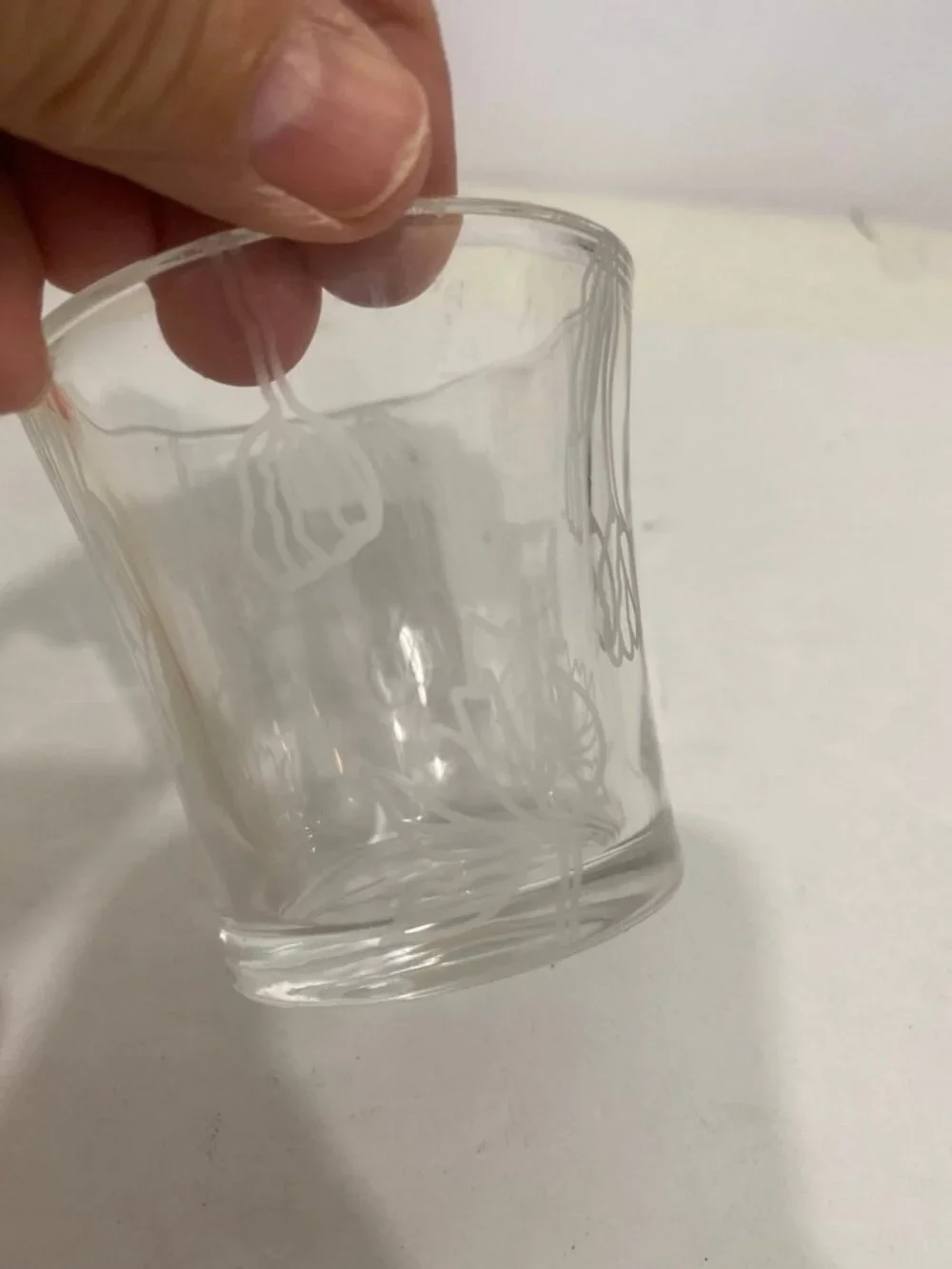 Vintage 1990s PartyLite Flared Glass Votive Candle Holder w/ 3 Votive Candles